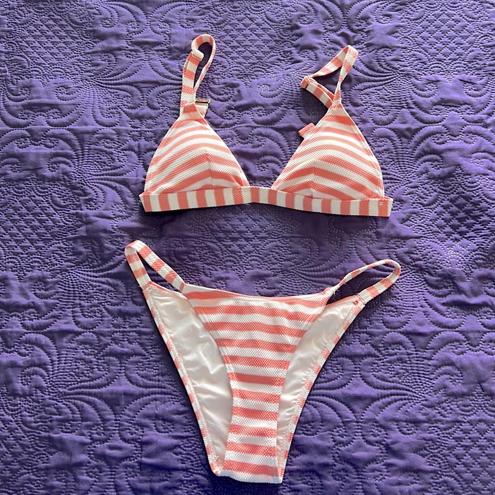 Striped bikini